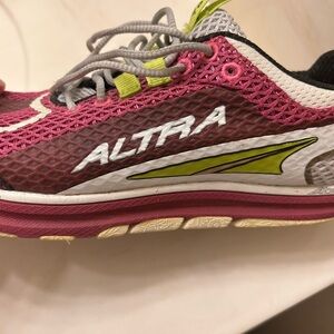 Altra Women's Pink and Lime Athletic Shoes